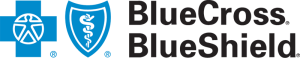 Blue cross and blue shield logo.